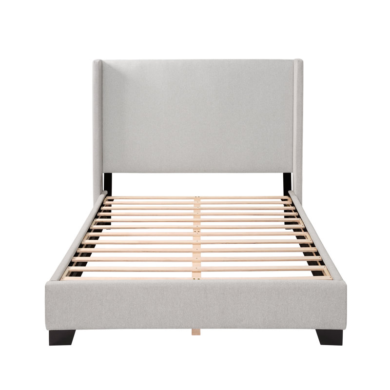 Latitude Run® Reinette Upholstered Wingback Platform Bed